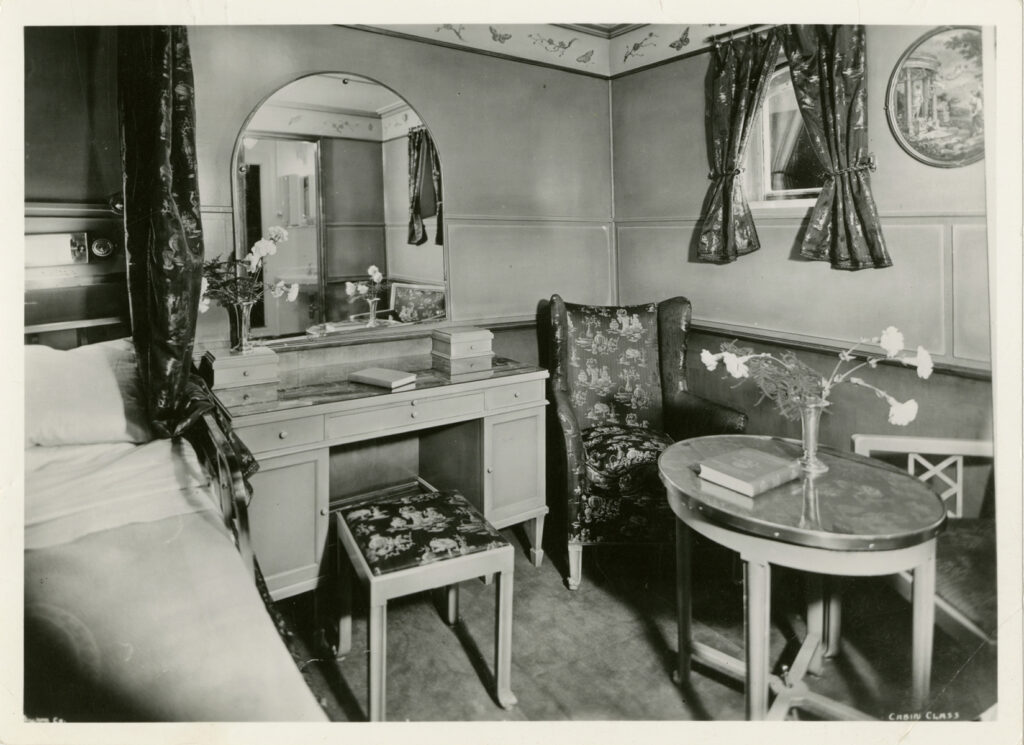 Svenska Amerika Linien Drottningholm förstaklasshytt