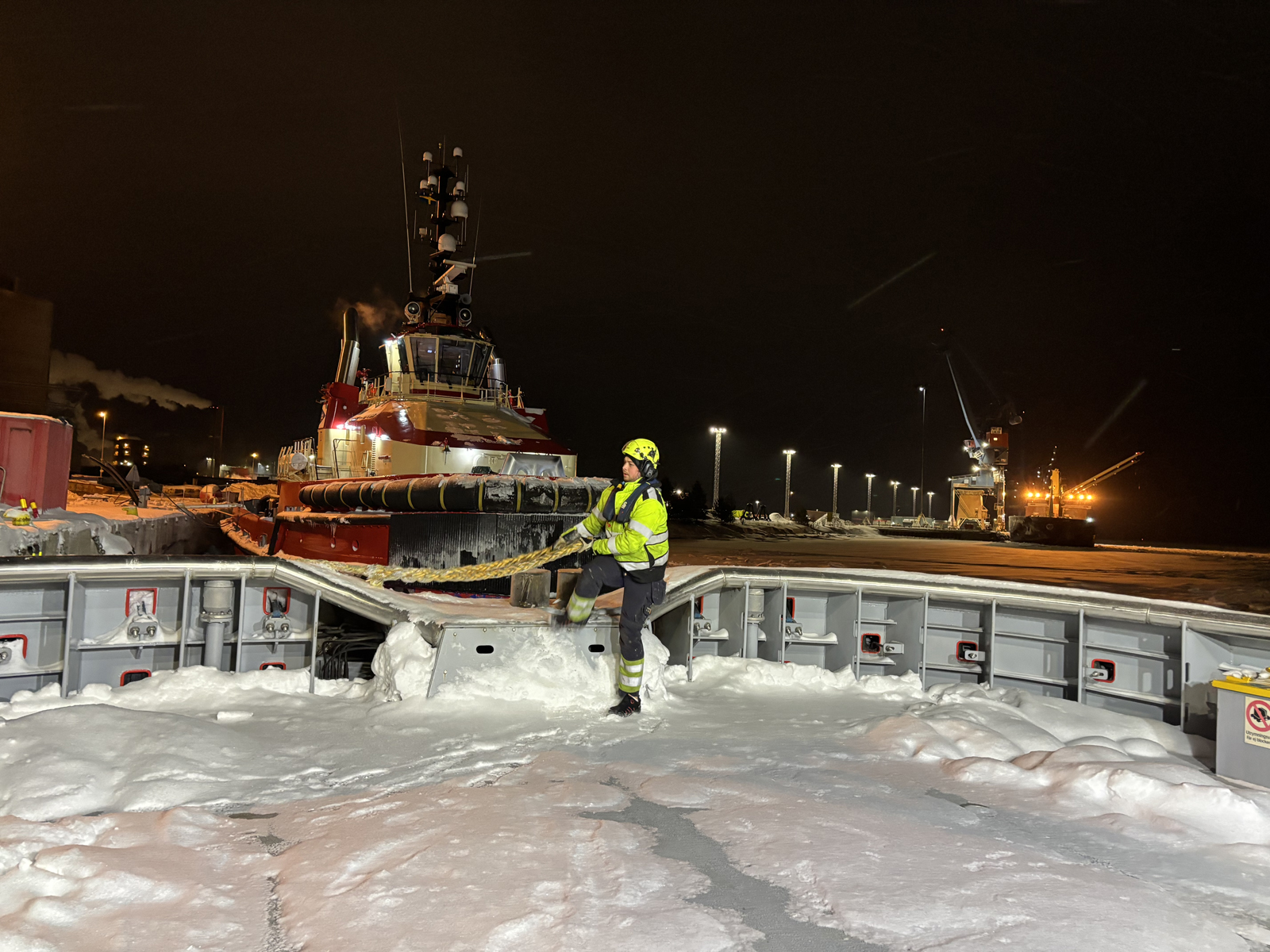 Luleå bogserbåt Luleå hamn is vinter Vilja