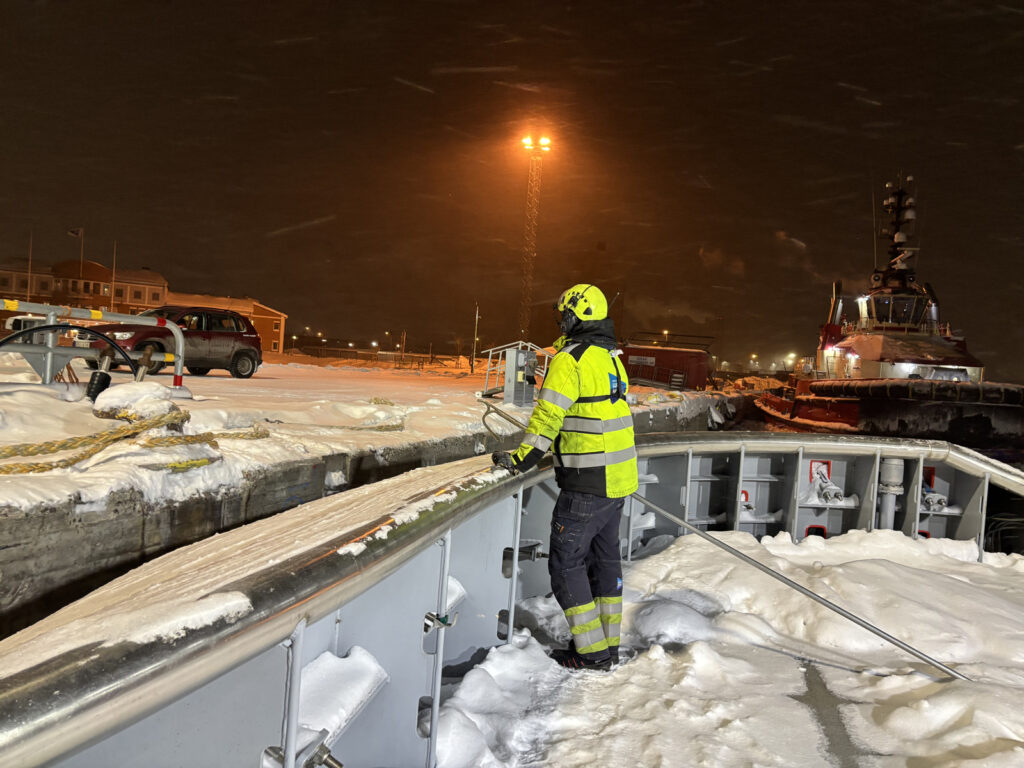 Luleå bogserbåt Luleå hamn is vinter Vilja