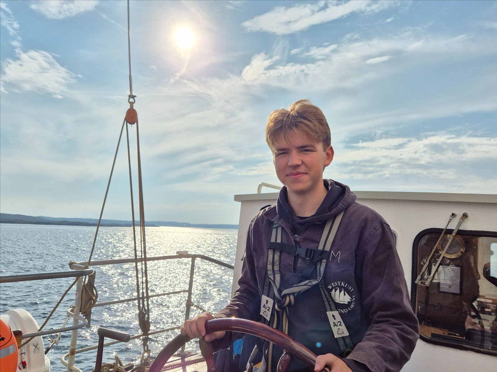 skutsegling Liam Bojnert. Foto Annica Gustafsson