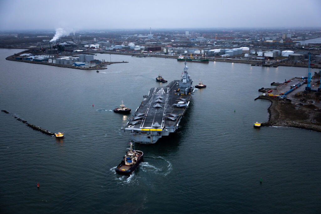 Charles de Gaulle franskt hangarfartyg Malmö